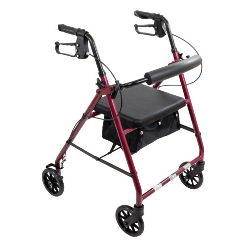 Roscoe E-Series Rollator with Padded Seat, 6-inch Wheels Burdy - Price per Each