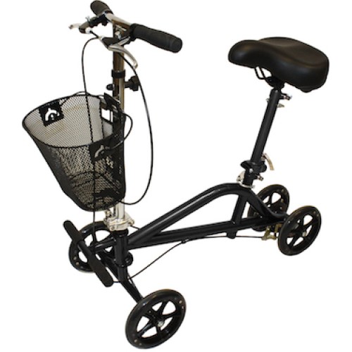 Roscoe Gemini Seated Scooter Black Powder Coat - Price per Each
