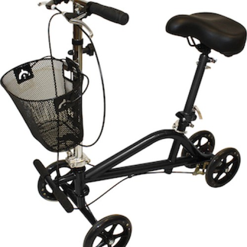 Roscoe Gemini Seated Scooter Black Powder Coat - Price per Each