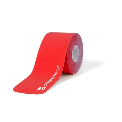 Roscoe STRENGTHTAPEВ Kinesiology Tape 5m Precut Roll, Red - Price per Each