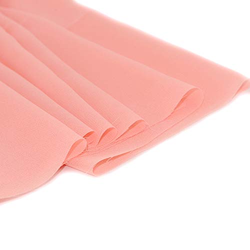 Chiffon Fabric Polyestser Sheer for Bridal Decoration 59“1 Yard,L...