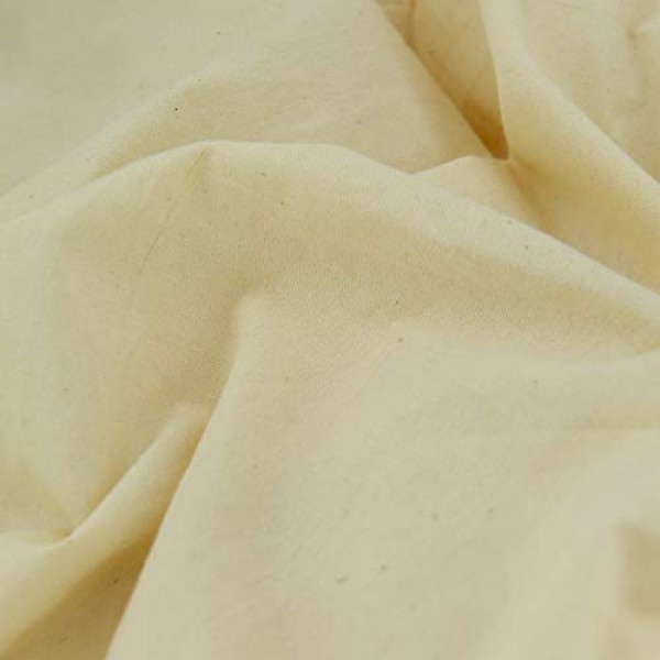 Natural Cotton Muslin Fabric 46 Inches Wide by 2 Yards