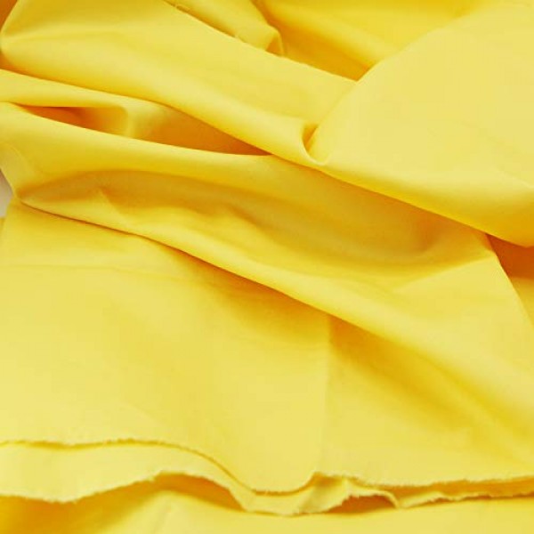 Pre-Cut Quilting Cotton Twill Light Yellow Candy Color Fabric,Good...