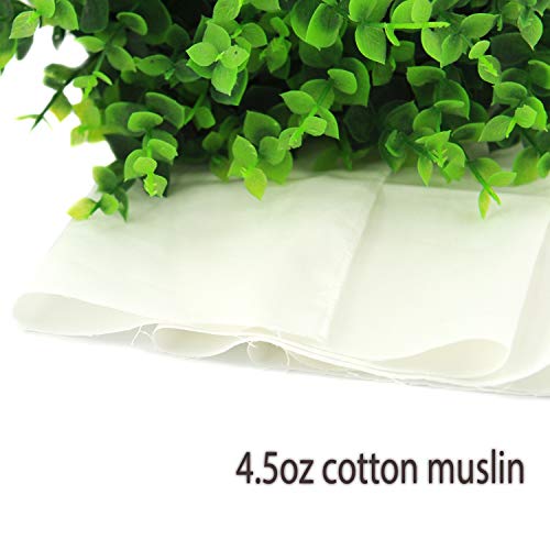 Rose Flavor Cotton Muslin Fabric 4.5 OZ 58 Inches Wide 3 YardsWhite