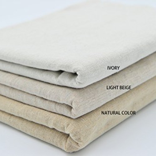 rose flavor Ivory Linen Needlework Embroidery Fabric Cross Stitchi...