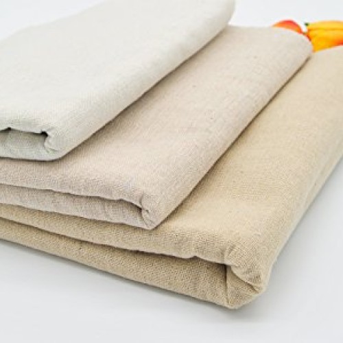 rose flavor Natural Linen Needlework Embroidery Fabric Cross Stitc...