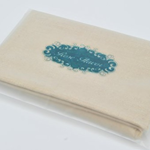 rose flavor Natural Linen Needlework Embroidery Fabric Cross Stitc...