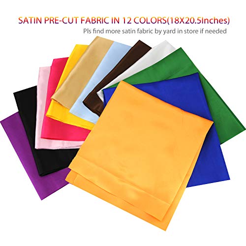 Rose Flavor Satin Fat Quarters Pre-Cut Quilting Assortments for Se...