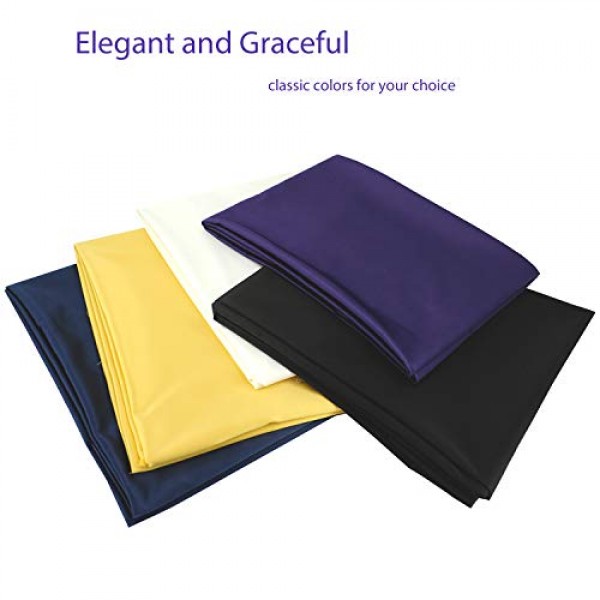 Stretch Satin Fabric White Color for Wedding Dress Decoration DIY ...