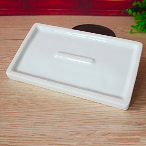 ROSENICE Ceramic Watercolor Palette Tray 10-Well Rectangular Shape...