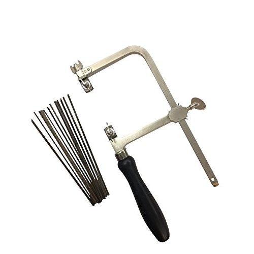 German Style Jewelers Saw Frame with 144 Assorted Jewelers Saw Blades
