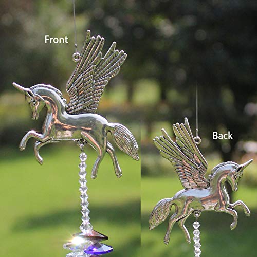 Rosleanny Crystal Garden Suncatcher Hanging Crystals Ornament for ...