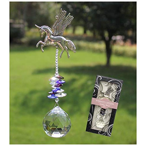 Rosleanny Crystal Garden Suncatcher Hanging Crystals Ornament for ...