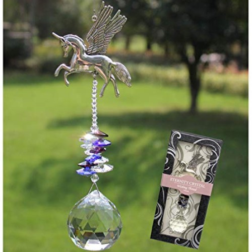 Rosleanny Crystal Garden Suncatcher Hanging Crystals Ornament for ...
