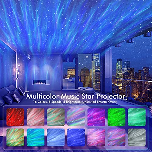Rossetta Star Projector, Galaxy Projector for Bedroom, Bluetooth S...