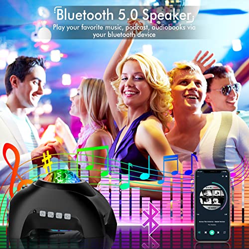 Rossetta Star Projector, Galaxy Projector for Bedroom, Bluetooth S...