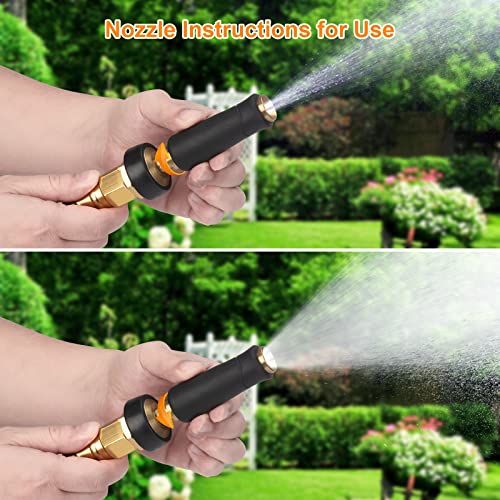 Rosy Earth Metal Garden Hose 50 ft - Stainless Steel Collapsible H...