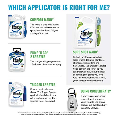 Roundup Ready-To-Use Weed & Grass Killer III Trigger Sprayer, 1 gal.