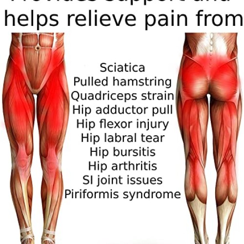 Hip Brace - Sciatica Pain Relief Brace - Thigh Hamstring Compressi...