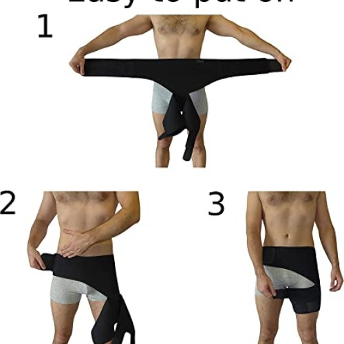 Hip Brace - Thigh Hamstring Sciatica Pain Relief Brace - Compressi...