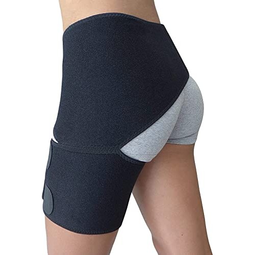 Hip Brace - Thigh Hamstring Sciatica Pain Relief Brace - Compressi...