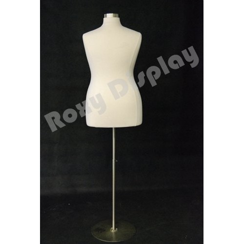 JF-F18/20W+BS-04 Roxy Display Female Body Form white with metal ...