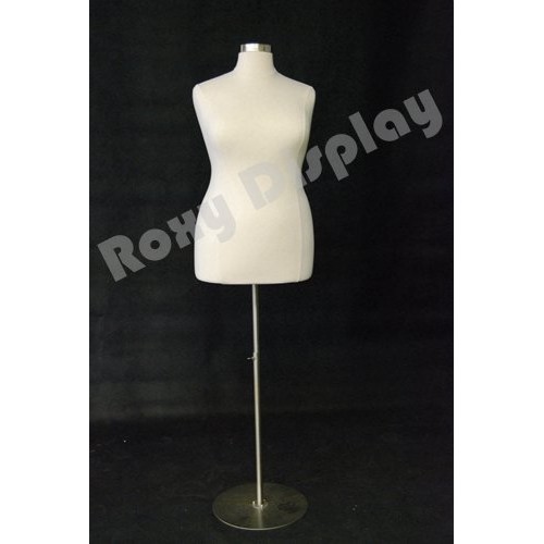 JF-F18/20W+BS-04 Roxy Display Female Body Form white with metal ...