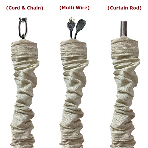 Royal Designs CC-1-LB Beige Cord & Chain Cover 4 Linen Fabric Tou...