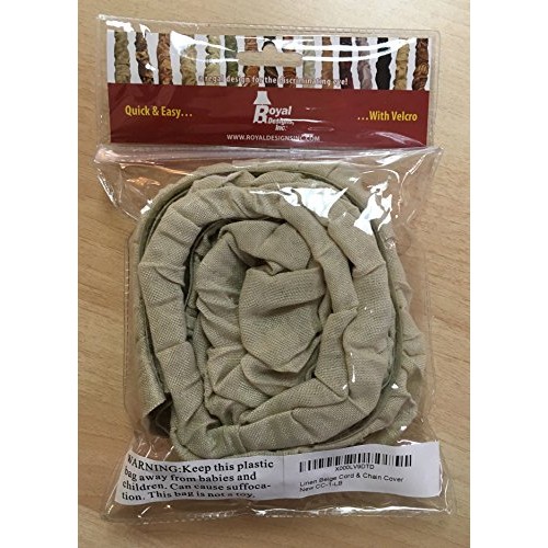 Royal Designs CC-1-LB Beige Cord & Chain Cover 4 Linen Fabric Tou...