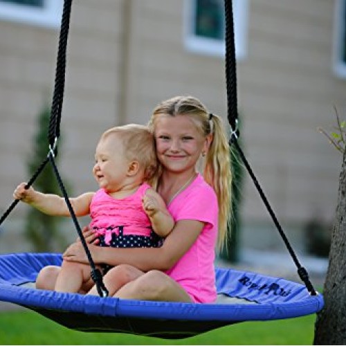Saucer Tree Swing ,Giant 40 Inches with Carabiners and Flags, 700 ...