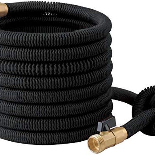 RoyalHouse 100 FT Black Expandable Garden Hose Water Hose with 9-F...