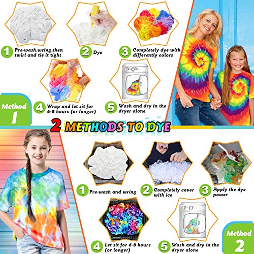 Tie Dye Kit, 32 Colors Shirt Dye Kit for Kids, Adults, User-Friend...