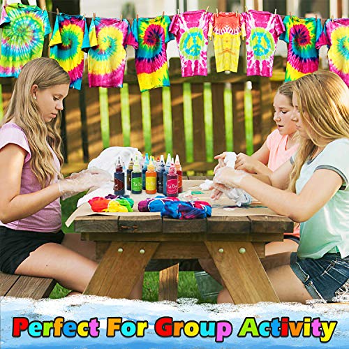 Tie Dye Kit, 32 Colors Shirt Dye Kit for Kids, Adults, User-Friend...