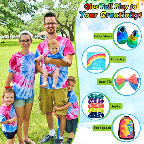 Tie Dye Kit, 32 Colors Shirt Dye Kit for Kids, Adults, User-Friend...