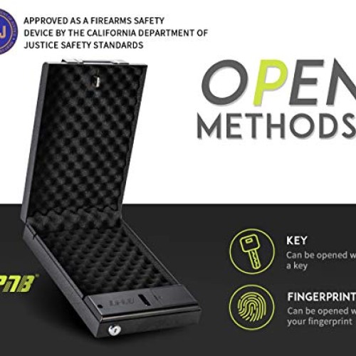 RPNB Safe,California DOJ Certified,Smart Pistol Safe Quick Acc...