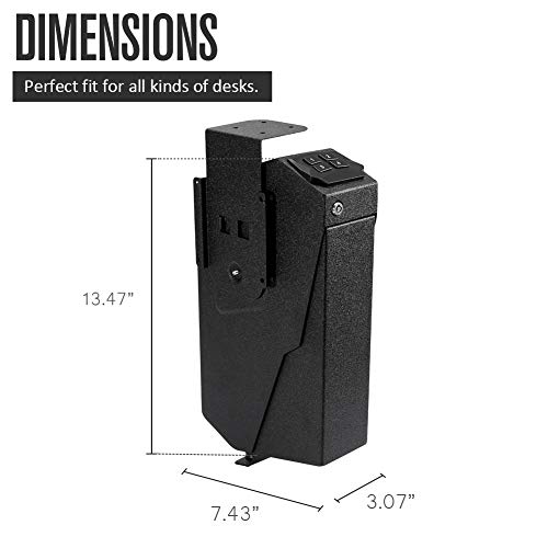 RPNB Mounted Firearm Safety Device with Auto Open Lid 4-Digit PIN ...