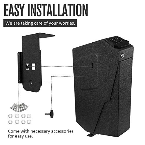 RPNB Mounted Firearm Safety Device with Auto Open Lid 4-Digit PIN ...