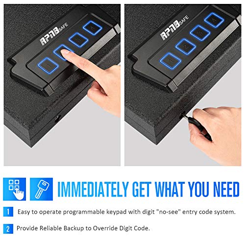 RPNB Portable Security Safe, Quick-Access Dual Firearm Safety Devi...