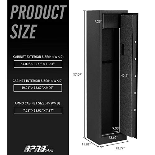 RPNB Rifle Safe,Electronic Security Cabinet,Quick Access 5-...