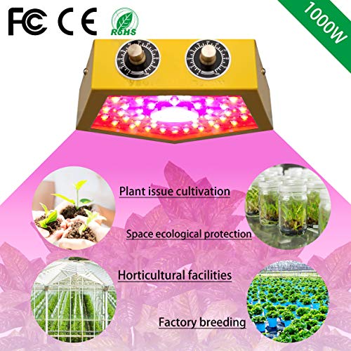 RROWER Led Grow Light 1000W, COB Full Spectrum for Indoor Plants,T...