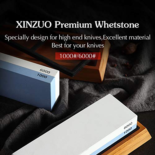 Knife whetstone,Knife Sharpening Stone Kit, stone sharpener,1000/6...