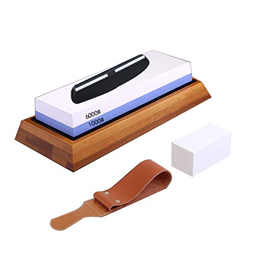 Knife whetstone,Knife Sharpening Stone Kit, stone sharpener,1000/6...
