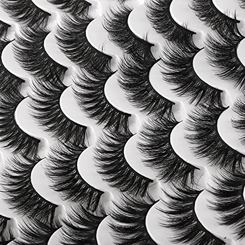 Ruairie 24 Pairs False Eyelashes Natural Look Wispy Fake Eyelashes...