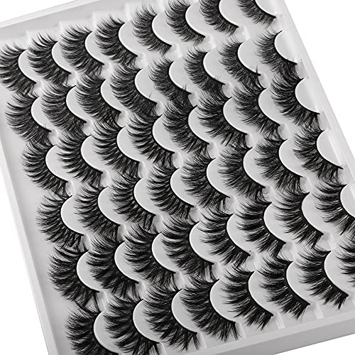 Ruairie 24 Pairs False Eyelashes Natural Look Wispy Fake Eyelashes...