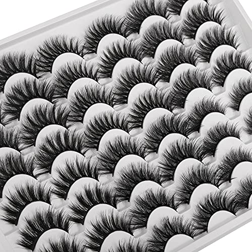 Ruairie 24 Pairs False Eyelashes Natural Look Wispy Fake Eyelashes...