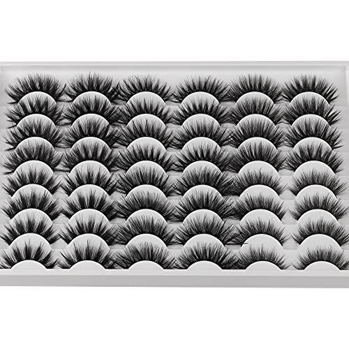 Ruairie 24 Pairs False Eyelashes Natural Look Wispy Fake Eyelashes...
