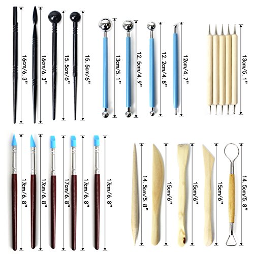 SERONLINE 24pcs Ball Stylus Dotting Tools, Polymer Modeling Clay S...