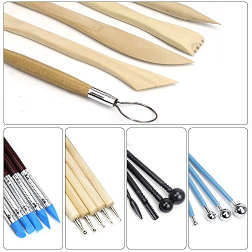SERONLINE 24pcs Ball Stylus Dotting Tools, Polymer Modeling Clay S...