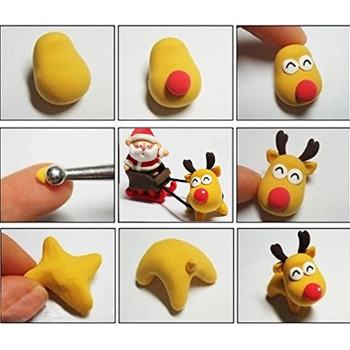 SERONLINE 24pcs Ball Stylus Dotting Tools, Polymer Modeling Clay S...