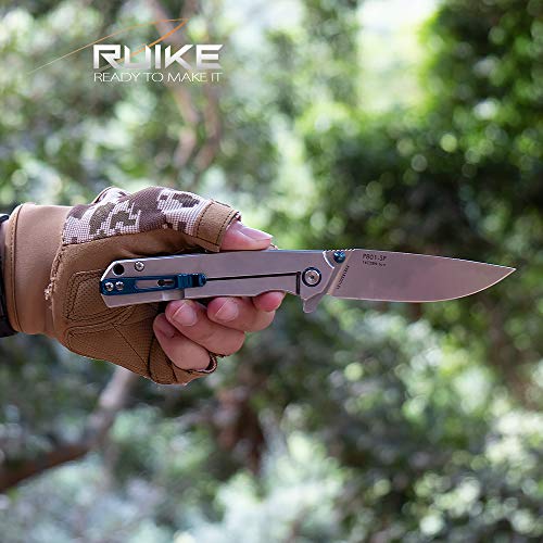 Ruike P801 Folding Pocket Knife Tactical Knives Small Frame Lock 1...